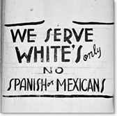 Restaurant Sign (1949): Whites Only